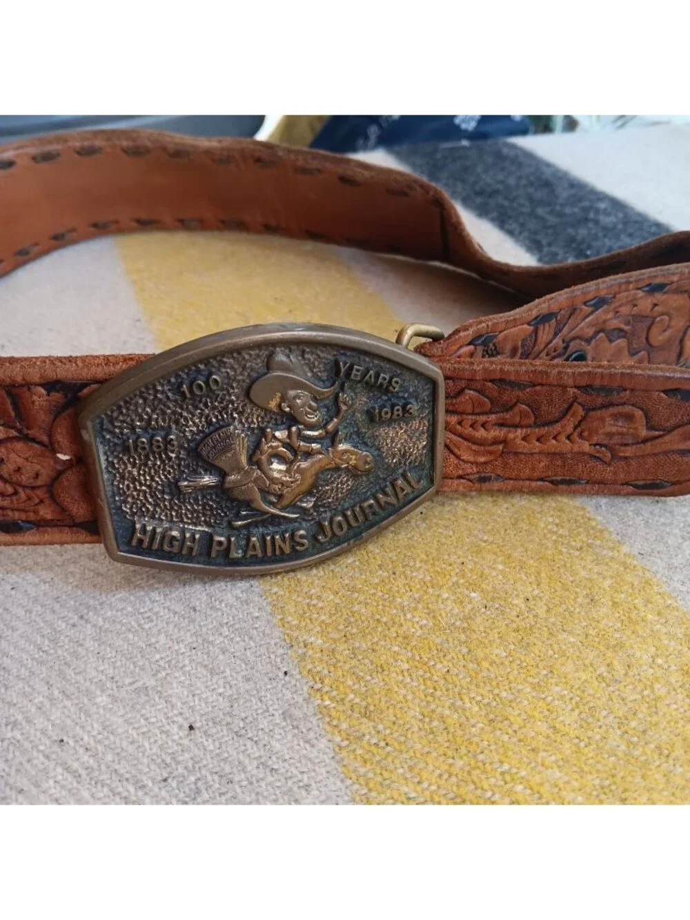 Vintage Cowboy Hippie Belt 29 30